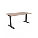 GROSPOL biurko regulowane Alto 102 Black 120x80 cm