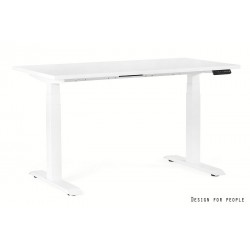 UNIQUE MEBLE biurko elektryczne Fighter Single Desk biały stelaż (140x70 cm)