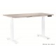 UNIQUE MEBLE biurko elektryczne Fighter Single Desk biały stelaż (140x70 cm)
