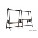 UNIQUE MEBLE wyspa pracownicza czarny stelaż RS-55 