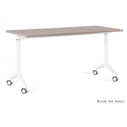 UNIQUE MEBLE biurko składane Yumi S, biały stelaż (150x70 cm)