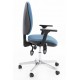 GROSPOL krzesło ergonomiczne Starter 3D black i chrom, Ibra