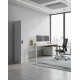 Wąska szafa metalowa  na dokumenty na klucz Tokio Grey